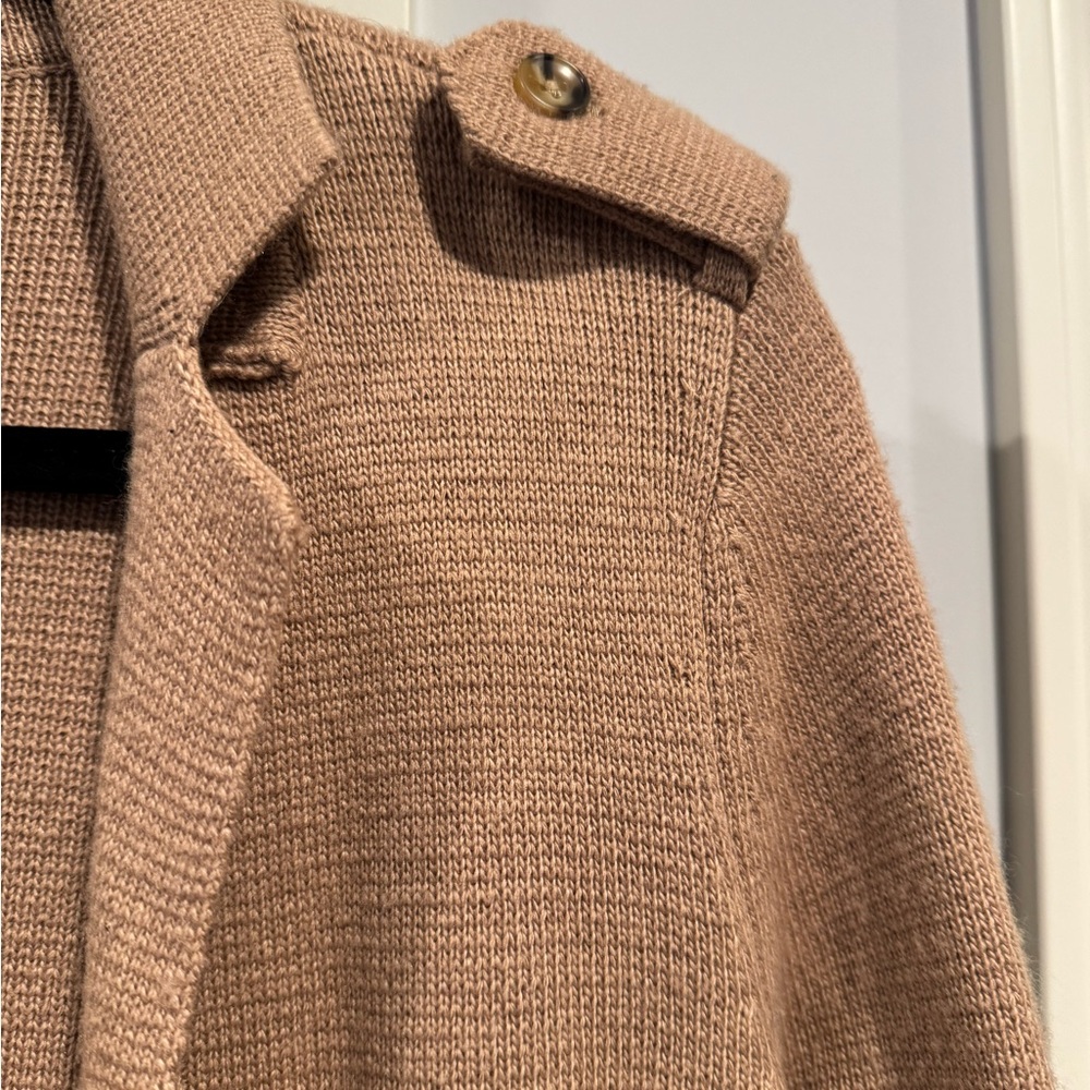 Talbots Tan Cardigan Sweater Soft Knit - Picture 5 of 9
